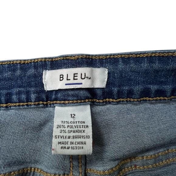 BLEU Women’s Jeans Size 12 (32x30) Bootcut Stretch Denim Blue - Picture 4 of 9